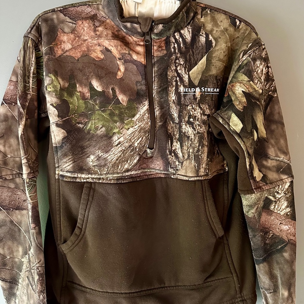 Camo Field and Stream Quarter Zip